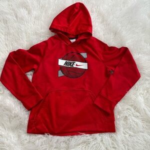 Boys Nike Red Hoodie Sweatshirt Boys Large